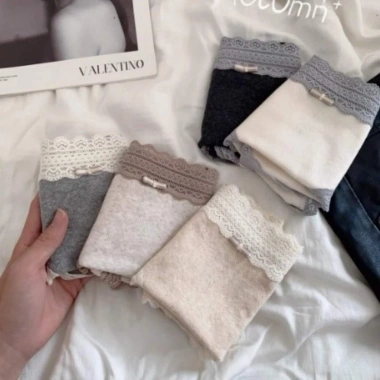 Quần Lót Nữ Viền Ren Cotton Cạp Cao Thấm Hút AMYBRA L5.509 - Giá ưu đãi 33.000₫