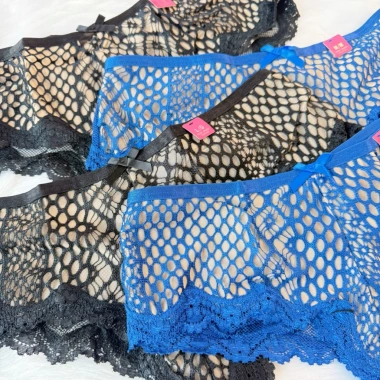 Quần Lót Ren Lưới Vicky Sylvia Cao Cấp Sexy Không Viền Co Giãn 4 Chiều Ôm Dáng, Mềm Mịn, Xuất Túi Riêng - Giá 49.000₫