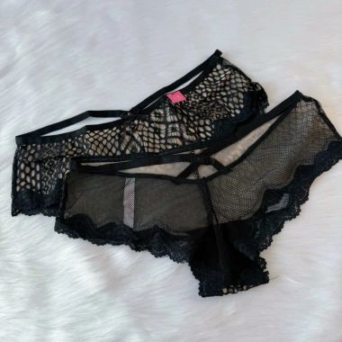 Quần Lót Ren Lưới Vicky Sylvia Cao Cấp Sexy Không Viền Co Giãn 4 Chiều Ôm Dáng, Mềm Mịn, Xuất Túi Riêng - Giá 49.000₫