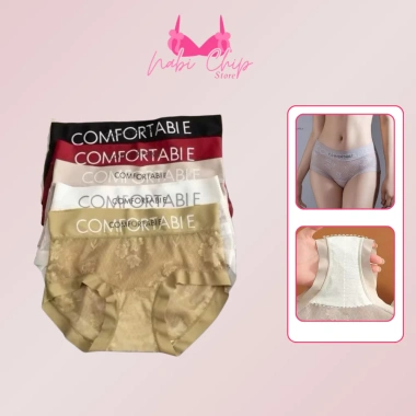 Quần lót ren nữ cạp chữ COMFORTABLE gợi cảm, không lộ viền, mềm mại thoáng mát – Giá chỉ 99.000đ
