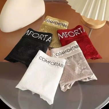 Quần lót ren nữ cạp chữ COMFORTABLE gợi cảm, không lộ viền, mềm mại thoáng mát – Giá chỉ 99.000đ