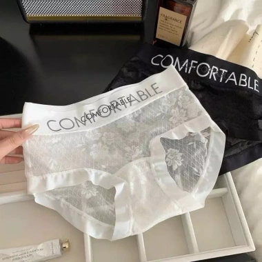Quần lót ren nữ cạp chữ COMFORTABLE gợi cảm, không lộ viền, mềm mại thoáng mát – Giá chỉ 99.000đ