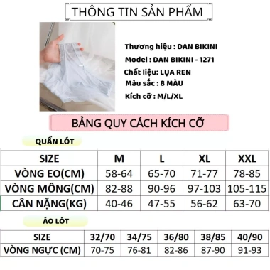 Quần Lót Ren Nữ DANBIKINI Cao Cấp Su Lụa Ren Hoa Thoáng Mát Gợi Cảm 19.990 VND