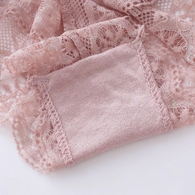 Quần lót ren nữ khe kháng khuẩn, sexy gợi cảm, nơ lớn, đường cong rũ - 35.000 VND