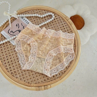 Quần lót ren nữ su lụa tàng hình A128, voan tuyết siêu co giãn - chỉ 25.000đ