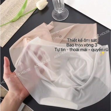 Quần lót tàng hình su lụa băng mát lạnh, không viền, siêu mỏng nhẹ, chỉ 19.000₫ 6 Quần lót tàng hình su lụa băng mát lạnh, không viền, siêu mỏng nhẹ, chỉ 19.000₫ 6