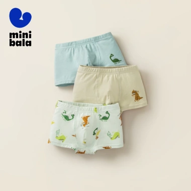 Quần Lót Trẻ Em minibala Bé Trai Cotton Thoáng Khí Không Mông Boxer 239.760 VND
