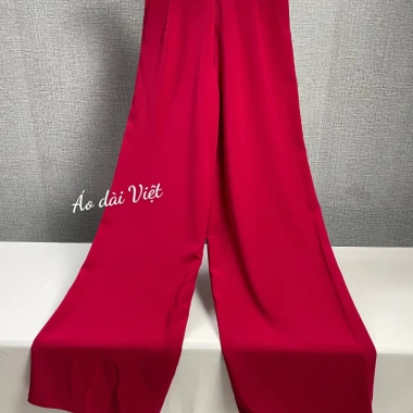 Quần lụa mỹ áo dài truyền thống & cách tân, đa màu (đỏ, cam, vàng, tím, xanh, trắng, đen), may sẵn cao cấp - 87.119₫ 7