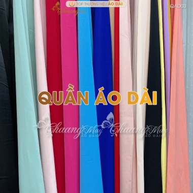 Quần lụa Mỹ mặc áo dài cách tân QAD03 co giãn mềm mịn thoáng mát cho tiệc cưới lễ tết - 105k 2