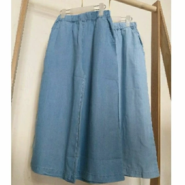 Quần Lửng Dài Ống Rộng Vải Bò Giấy Size Đại cho Bé Gái 23-47kg Giá 107.400₫