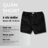 Quần Lửng Nam Đen Trắng Kem Short Lưng Chun Co Giãn Thoải Mái Trẻ Trung Giá 260k 3