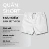 Quần Lửng Nam Đen Trắng Kem Short Lưng Chun Co Giãn Thoải Mái Trẻ Trung Giá 260k 5