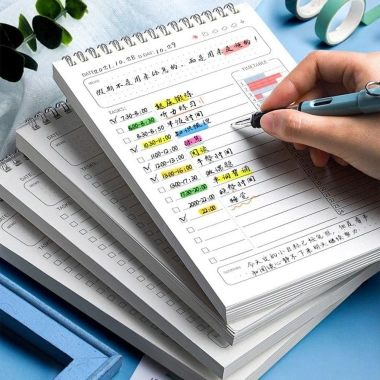 Quản lý thời gian, lịch trình sắp xếp, kế hoạch ngày Hàn Quốc, danh sách việc, kiểm tra trẻ em, lá rời – 68.688₫ 2