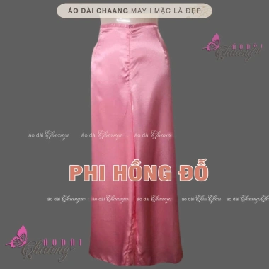 Quần mặc áo dài 110cm cách tân nữ vải lụa, màu trắng, tiệc cưới lễ tết QAD02 3
