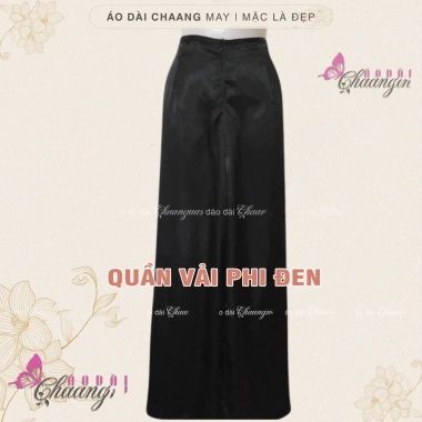 Quần mặc áo dài 110cm cách tân nữ vải lụa, màu trắng, tiệc cưới lễ tết QAD02 7