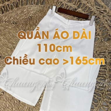 Quần mặc áo dài cách tân nữ 110cm ống rộng co giãn lụa Tây Thi Dự tiệc cưới lễ tết 2