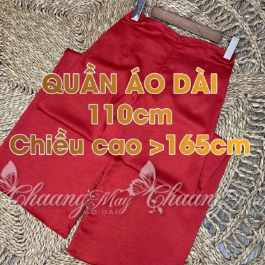 Quần mặc áo dài cách tân nữ 110cm ống rộng co giãn lụa Tây Thi Dự tiệc cưới lễ tết 3