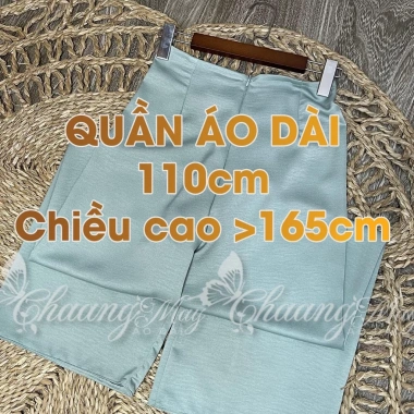 Quần mặc áo dài cách tân nữ 110cm ống rộng co giãn lụa Tây Thi Dự tiệc cưới lễ tết 4