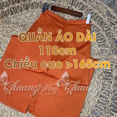 Quần mặc áo dài cách tân nữ 110cm ống rộng co giãn lụa Tây Thi Dự tiệc cưới lễ tết 5