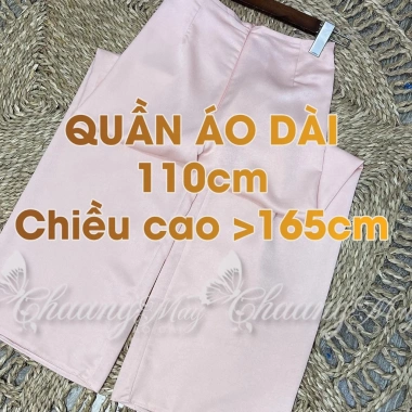 Quần mặc áo dài cách tân nữ 110cm ống rộng co giãn lụa Tây Thi Dự tiệc cưới lễ tết 7