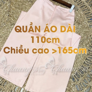 Quần mặc áo dài cách tân nữ 110cm ống rộng co giãn lụa Tây Thi Dự tiệc cưới lễ tết 9