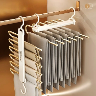 Quần Móc Treo Đa Năng Gập Lại Inox - Kẹp Quần Nhiều Lớp Tiết Kiệm Không Gian 2