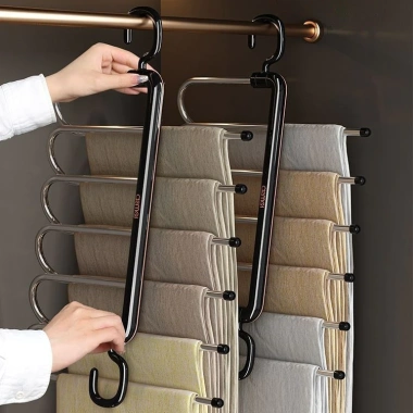 Quần Móc Treo Đa Năng Gập Lại Inox - Kẹp Quần Nhiều Lớp Tiết Kiệm Không Gian 5