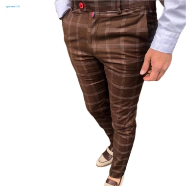 Quần Nam Kẻ Sọc Slim Fit Trang Trọng, Thoải Mái Cho Công Sở Mùa Xuân Giá 367.446 VND Giảm Đặc Biệt