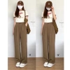 Quần nâu tây choco ống rộng culottes không chun - Giá chỉ 55.000, ảnh thật video 9