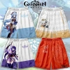 Quần ngắn nam Genshin Impact 3D Cosplay Paimon Ganyu Klee Beelzebul – Giá ưu đãi 136k