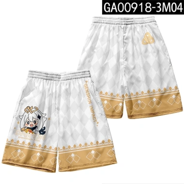 Quần ngắn nam Genshin Impact 3D Cosplay Paimon Ganyu Klee Beelzebul – Giá ưu đãi 136k 2