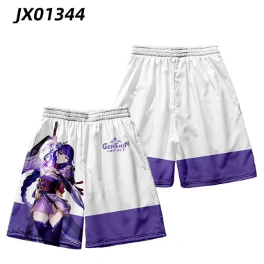 Quần ngắn nam Genshin Impact 3D Cosplay Paimon Ganyu Klee Beelzebul – Giá ưu đãi 136k 6