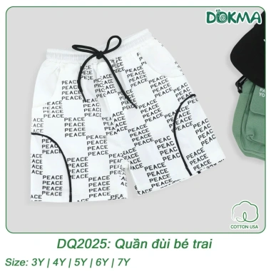 Quần Ngố Cotton Da Cá Nhiều Hoạ Tiết Bé Trai 3‑7 tuổi 12‑22kg Dokma DQ2.025/DQ2.808 Giá 109k 2
