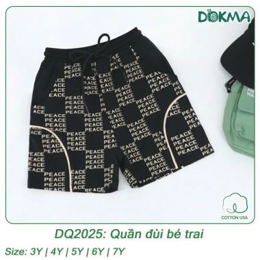 Quần Ngố Cotton Da Cá Nhiều Hoạ Tiết Bé Trai 3‑7 tuổi 12‑22kg Dokma DQ2.025/DQ2.808 Giá 109k 7