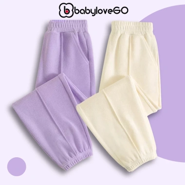 Quần nỉ jogger BabyloveGO QN006 - Dài, thể thao, cho bé trai & bé gái, 159.000₫