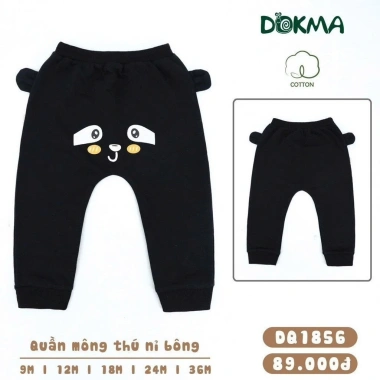 Quần nỉ mông thú bé trai 7-12kg hoạ tiết dễ thương - Dokma DQ1.228 DQ1.856 DQ2.341 Giá chỉ 89k 6