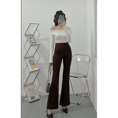 Quần Ống Loe Cạp Cao 1 Cúc Nhiều Màu Siêu Hách Dáng Giá 93.500đ 10 Quần Ống Loe Cạp Cao 1 Cúc Nhiều Màu Siêu Hách Dáng Giá 93.500đ 10