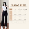 Quần ống loe nữ cạp cao 2 cúc vải co giãn dài siêu tôn dáng đẹp Giá 125.996 VND 9