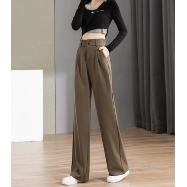Quần ống rộng 2 khuy lưng, chun cao tôn dáng Siêu hot TD28 giảm giá 117k
