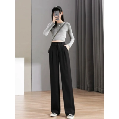 Quần ống rộng 2 khuy lưng, chun cao tôn dáng Siêu hot TD28 giảm giá 117k