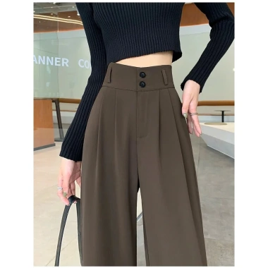 Quần ống rộng Cạp cao 2 khuỷu Siêu Tôn Dáng 6XL BIGSIZE - Khóa trước, phong cách Hàn Quốc, giá chỉ 180.000đ