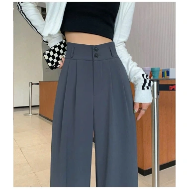 Quần ống rộng Cạp cao 2 khuỷu Siêu Tôn Dáng 6XL BIGSIZE - Khóa trước, phong cách Hàn Quốc, giá chỉ 180.000đ