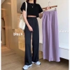 Quần ống rộng dài MIUMIU nữ công sở Đen Tím Trắng Nâu giá 119k giảm từ 144k 3