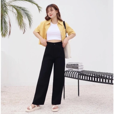 Quần ống rộng dáng suông dài - Straight Trousers ufo.thebasic giảm giá 268.400₫