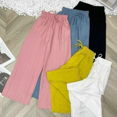 Quần ống rộng đũi cạp chun màu cá tính, siêu thoải mái, chỉ 90.000đ 3