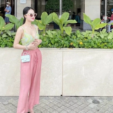 Quần ống rộng đũi cạp chun màu cá tính, siêu thoải mái, chỉ 90.000đ 6