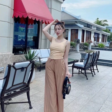 Quần ống rộng đũi cạp chun màu cá tính, siêu thoải mái, chỉ 90.000đ 8