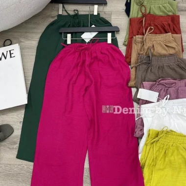 Quần ống rộng đũi cạp chun màu cá tính, siêu thoải mái, chỉ 90.000đ 9