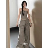 Quần Ống Rộng mới áo Mỹ, quần yếm trễ vai tôn dáng, bộ hở vai Hot Girl Retro G4S8 - giảm giá 20% 276,480₫ 5