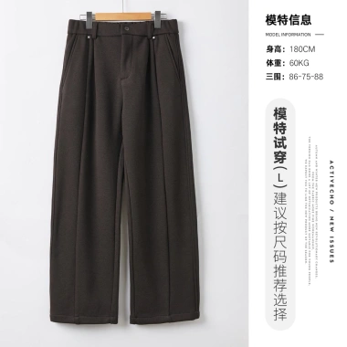 Quần ống rộng nam YIZHI chính hãng - vải tuyết mưa, xếp ly, size S-3XL, còn 950.000 VND 9